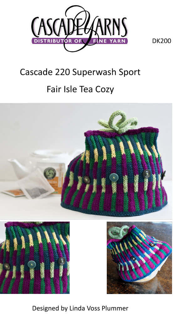 Fair Isle Tea Cozy Knitting Pattern