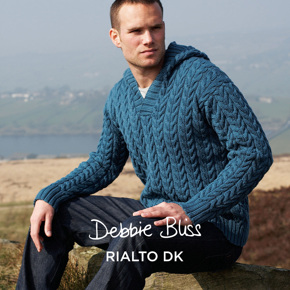 Debbie Bliss Cabled Hoodie Knitting Pattern