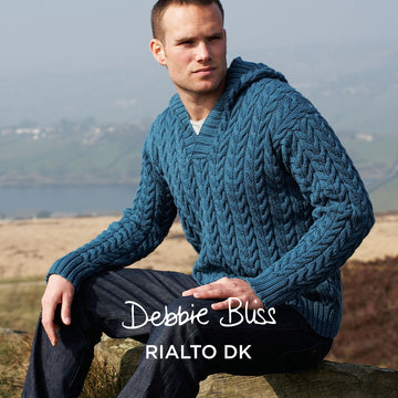 Debbie Bliss Cabled Hoodie Knitting Pattern