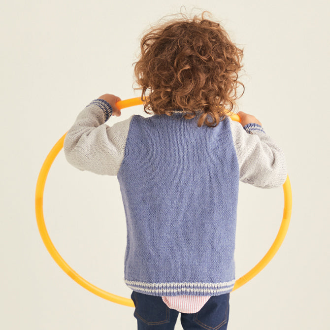 Sirdar Varsity Jacket Cardigan Knitting Pattern
