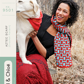 Spud & Chloe by Blue Sky Fibers 9501 Aztec Scarf PDF