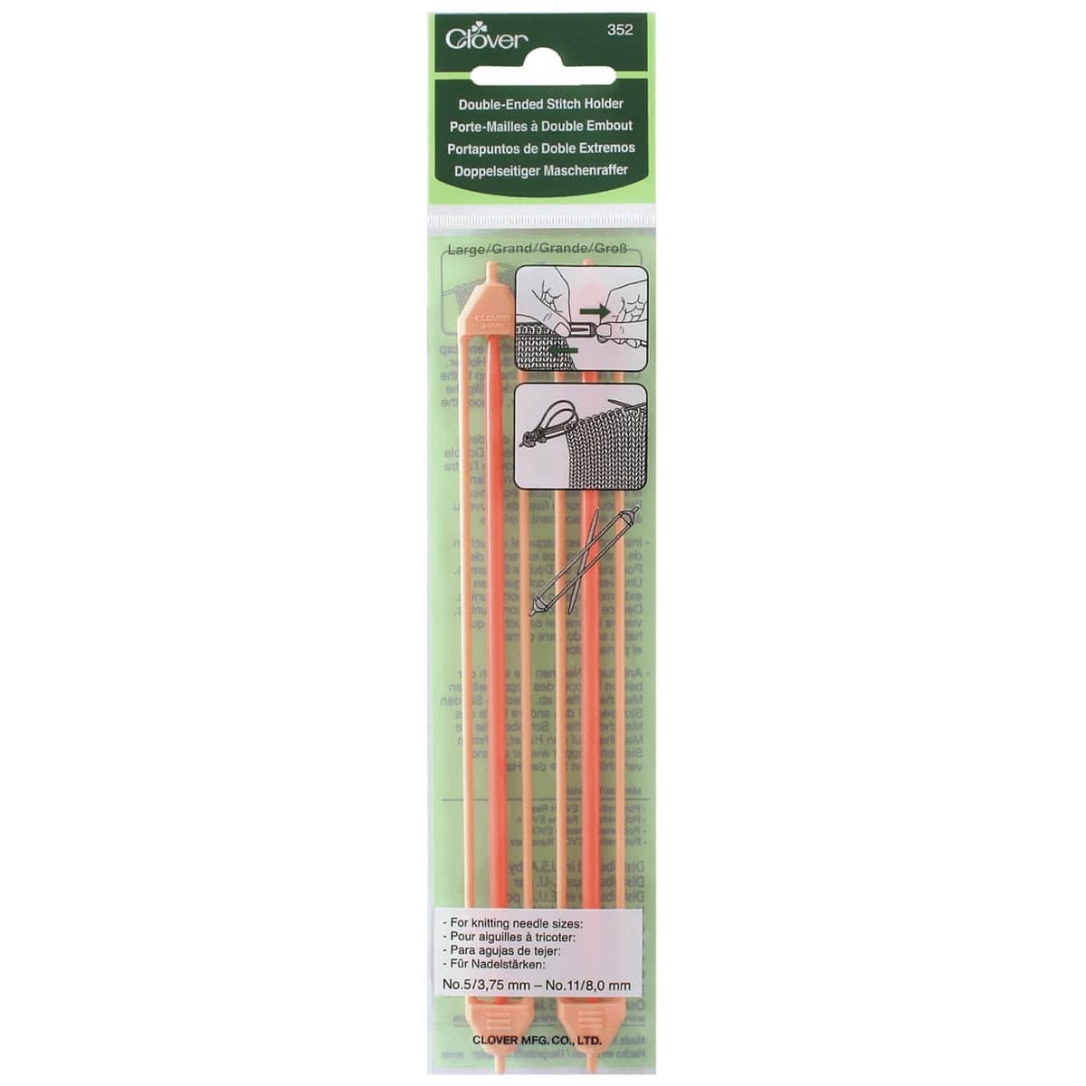 Clover Double Ended Stitch Holders - Large