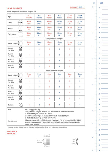 Sirdar 5502 Catching Waves Cardigan in Snuggly DK PDF