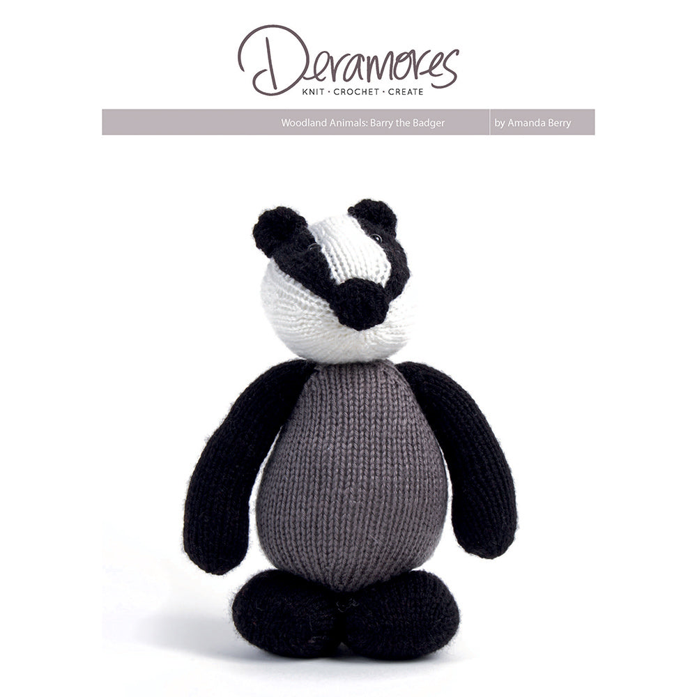 Deramores Woodland Creatures Barry the badger Knitting