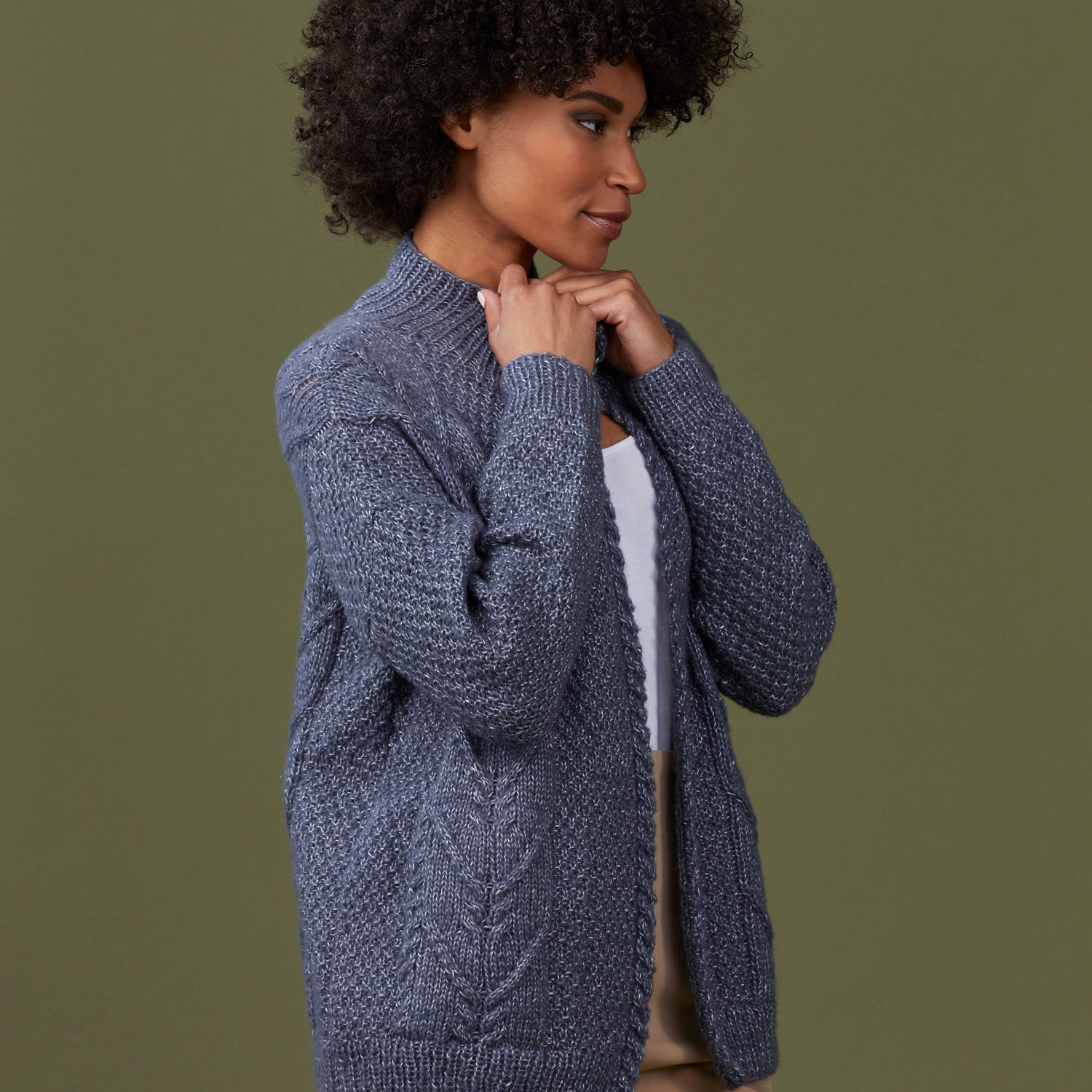 Stacy Charles Fine Yarns Bella Cardigan Knitting Pattern
