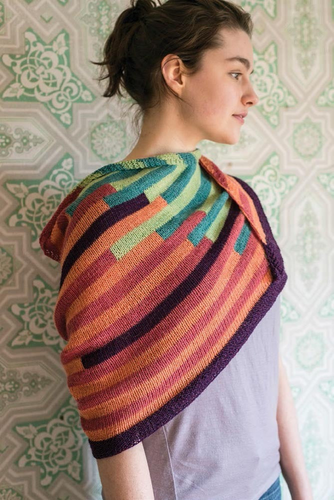 Teeter Totter Shawl Wrap Knitting Pattern
