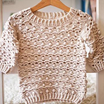 Waves and Bobbles Sweater
