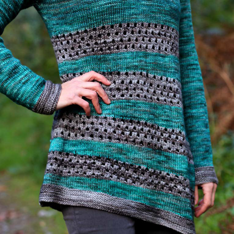 Lignite Jumper by Carol Feller in The Yarn Collective Bloomsbury DK