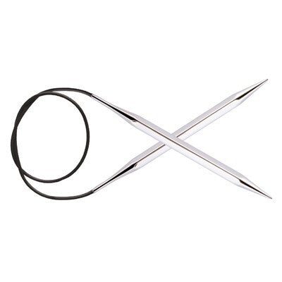 Knitter's Pride Nova Cubics Platina Fixed Circular Needles 32"