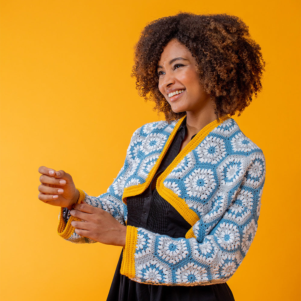 Paintbox Yarns Hex Yeah! Jacket Crochet Pattern