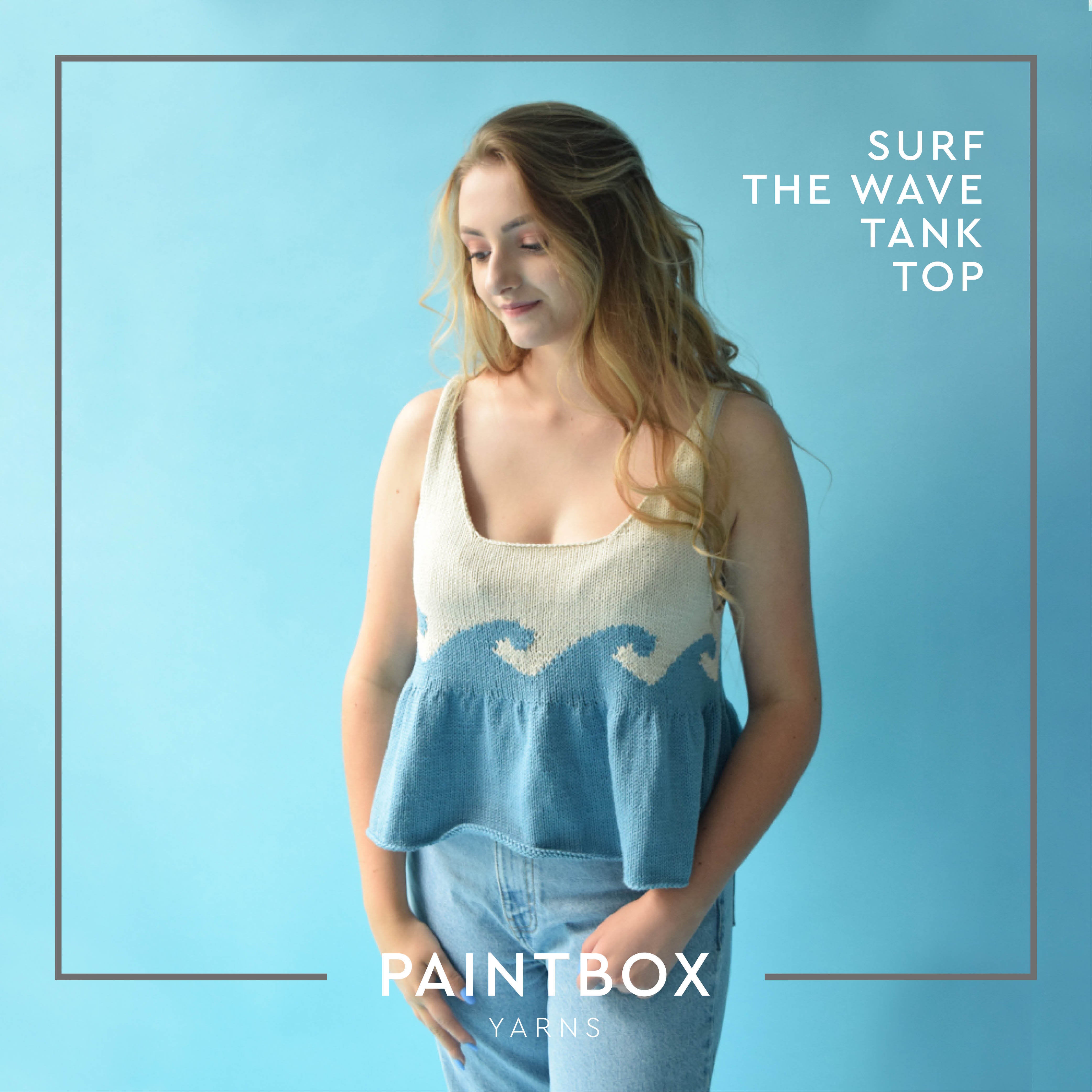 Paintbox Yarns Surf The Wave Tank Top Knitting Pattern