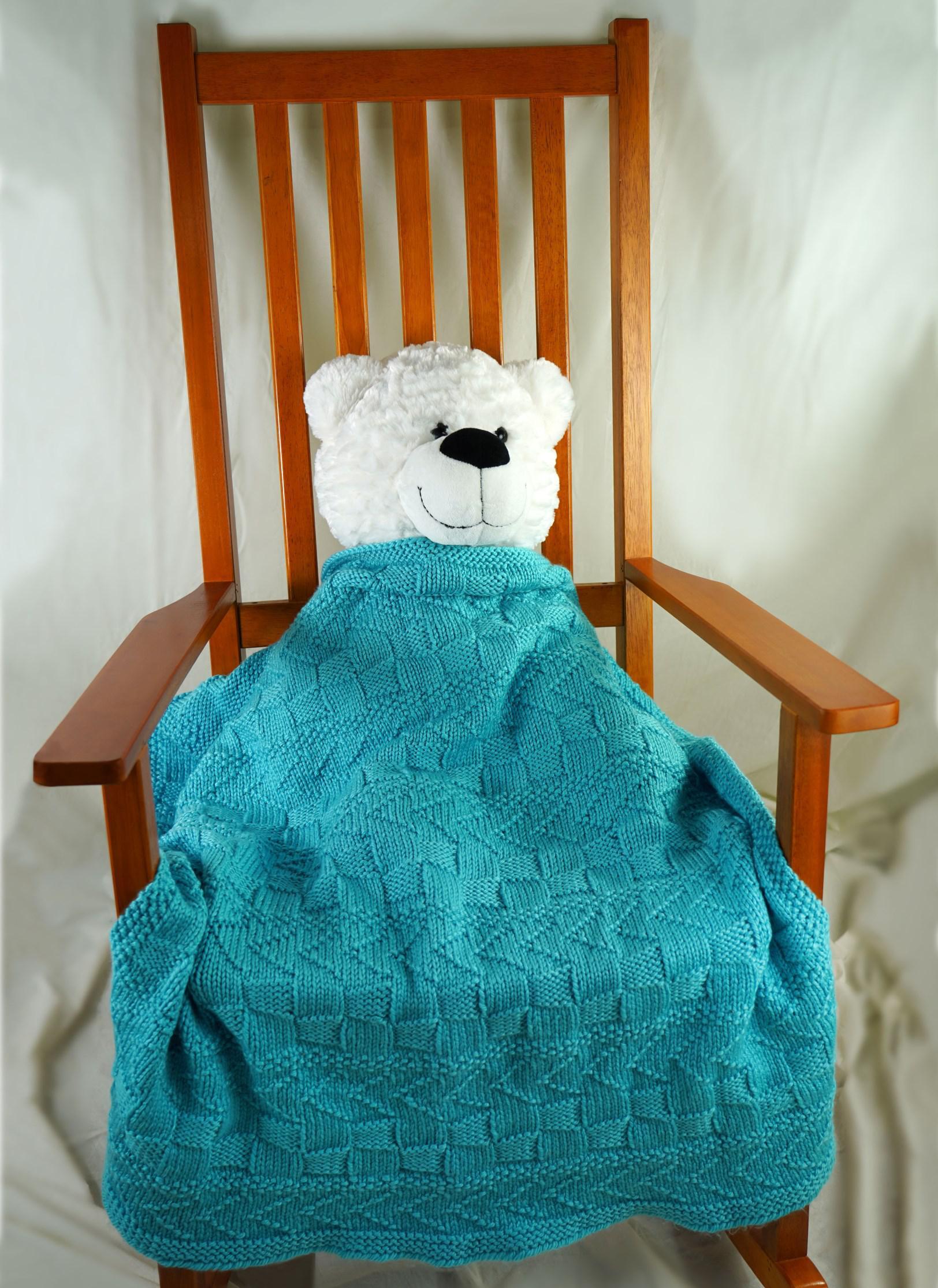 Cascade Yarns C Textured Lap Throw Blanket Knitting Pattern