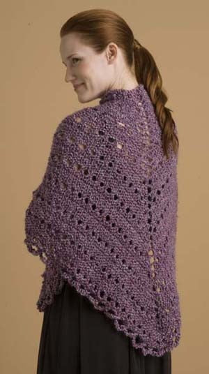 Easy Triangle Shawl Wrap Knitting Pattern