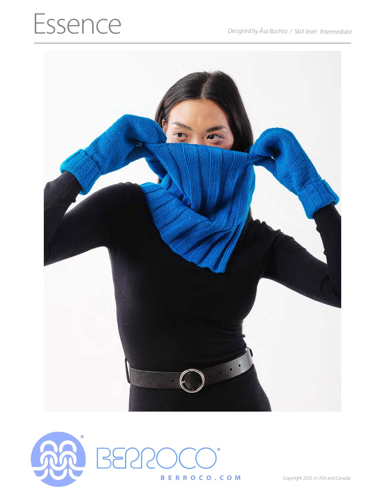 Essence Scarf and Gloves Knitting Pattern