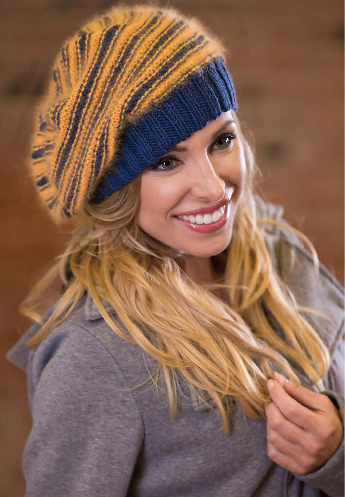 Striped Hat Knitting Pattern