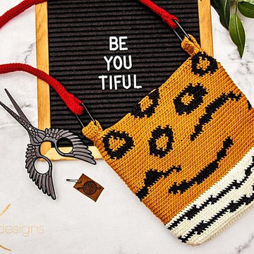 Animal Print Crochet Bag