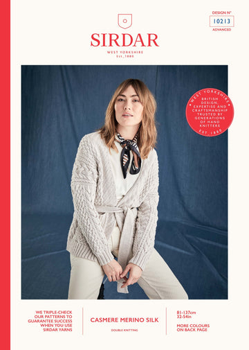 Sirdar 10213 Cable Wrap Cardigan PDF