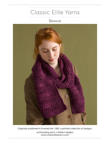 Classic Elite Yarns Dungloe Scarf Knitting Pattern