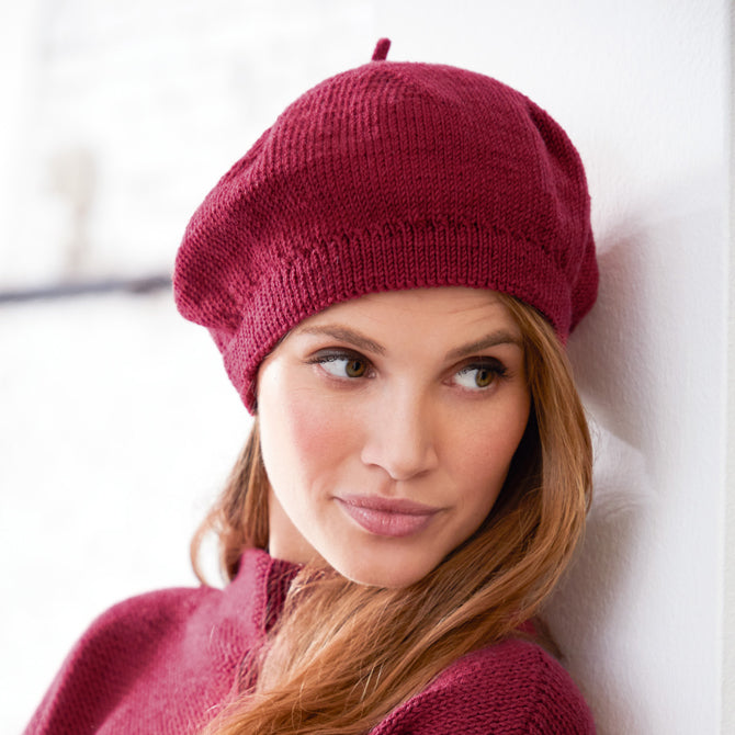Lana Grossa Beret Hat Knitting Pattern