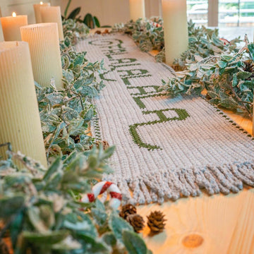 Falalalala Crochet Table Runner