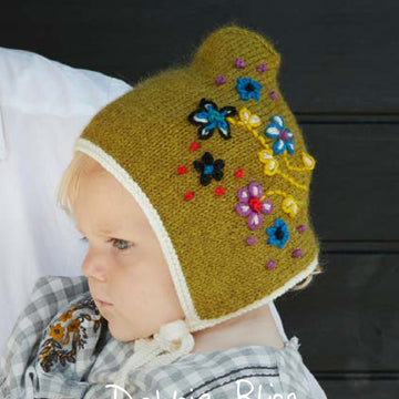 Debbie Bliss Jana Bonnet and Mitts Set Knitting Pattern