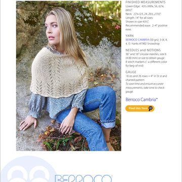 Berroco Eirian Cape Knitting Pattern