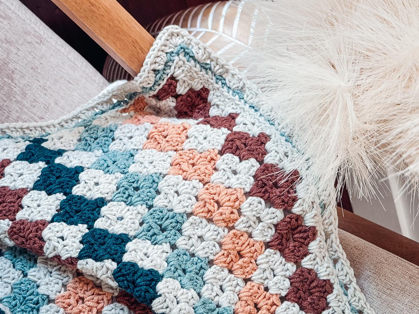 Colorful Granny Stitch Blanket