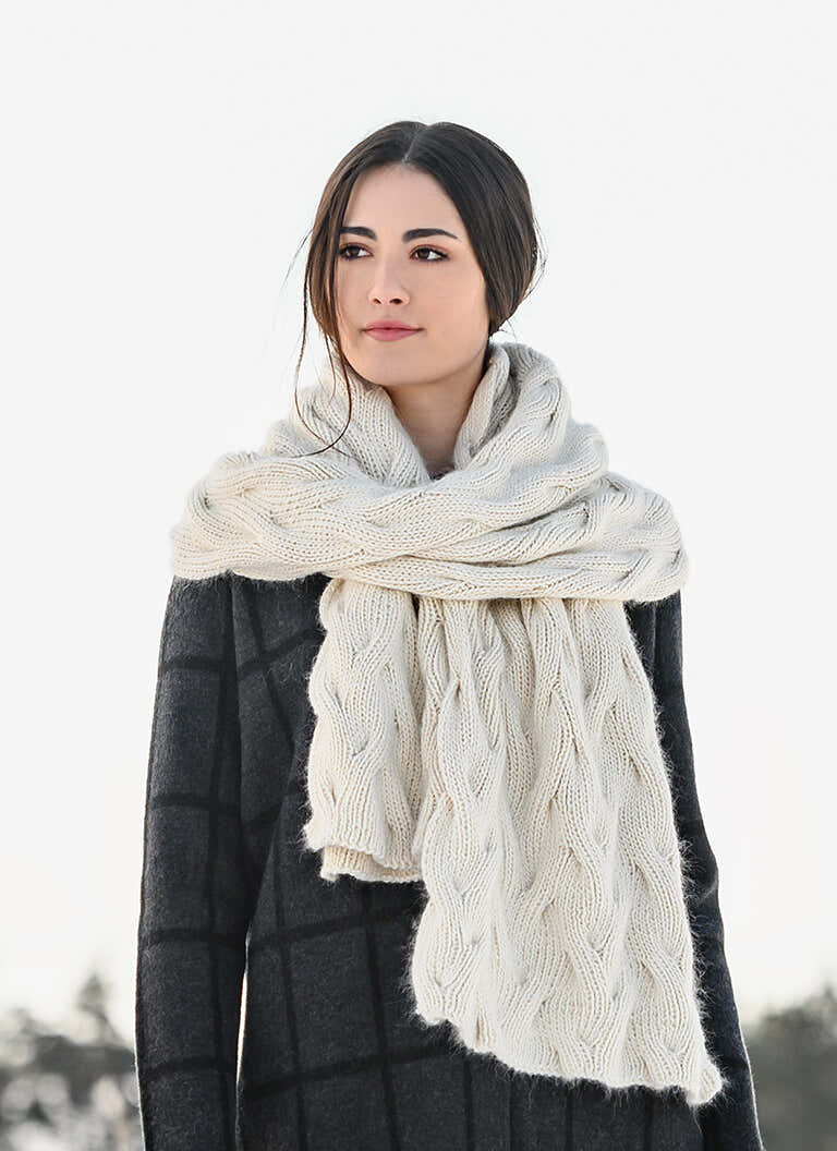 Blue Sky Fibers Ranier Wrap Cowl Knitting Pattern