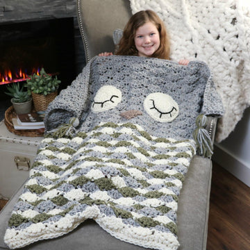 Sleepy Owl Cocoon Blanket