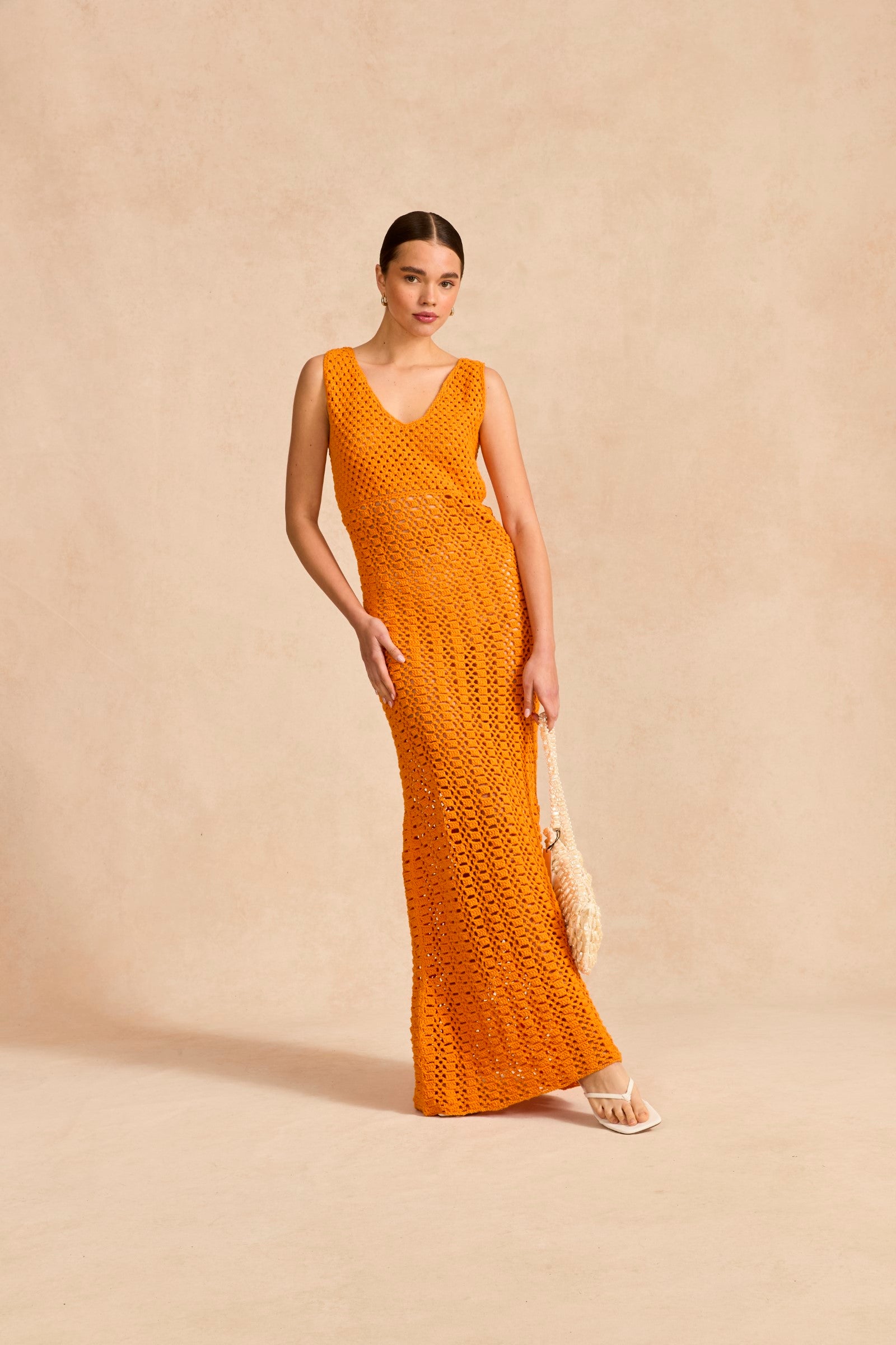 Sirdar Slinky Sundown Maxi Dress Crochet Pattern