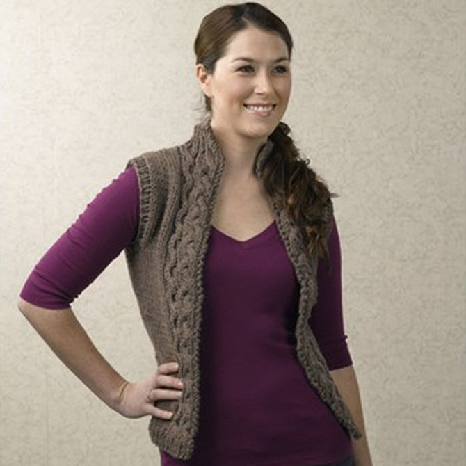 Valley Yarns Eva Vest Knitting Pattern