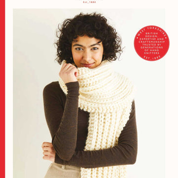 Sirdar Huge Ribbed Scarf Knitting Pattern