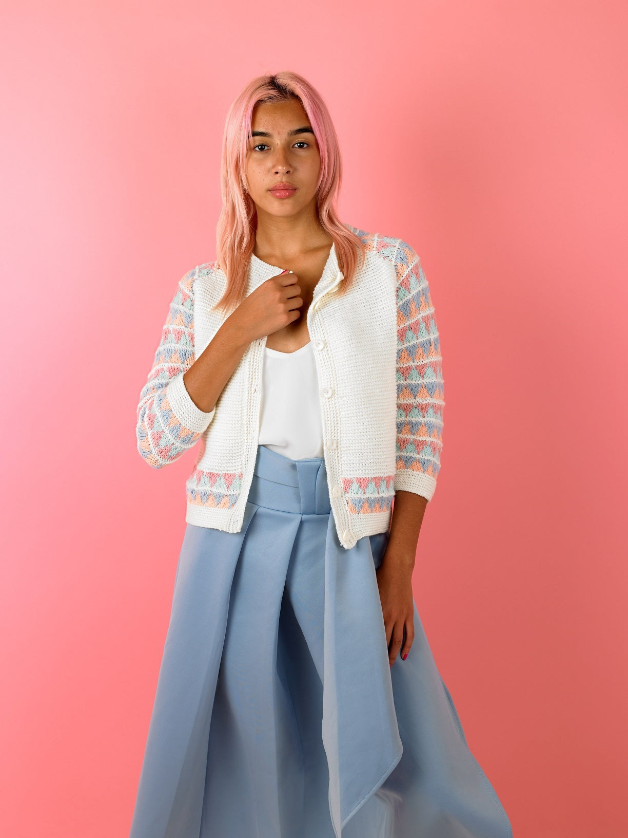 Paintbox Yarns Candy Cardigan Knitting Pattern