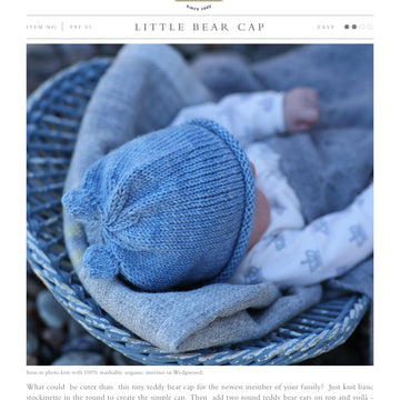 Swans Island Little Bear Cap Hat Knitting Pattern