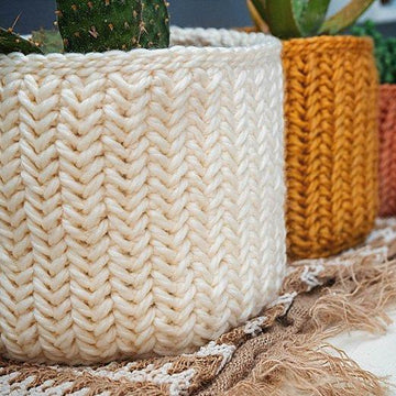 Herringbone Crochet Basket