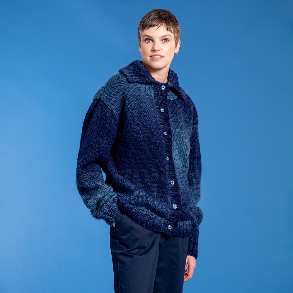 Against the Gradient Cardigan - Free Knitting Pattern