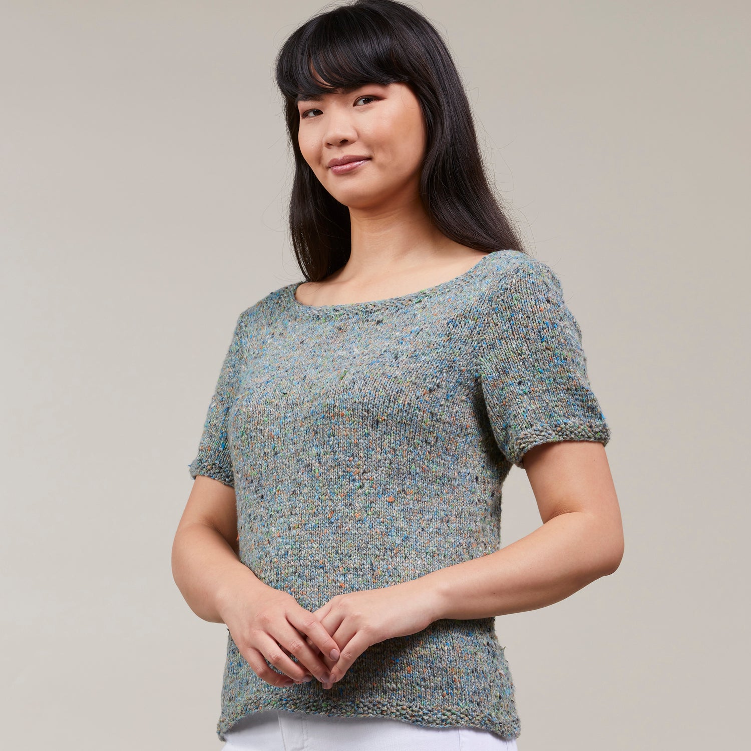 Stacy Charles Fine Yarns Alora Tee Jumper Knitting Pattern