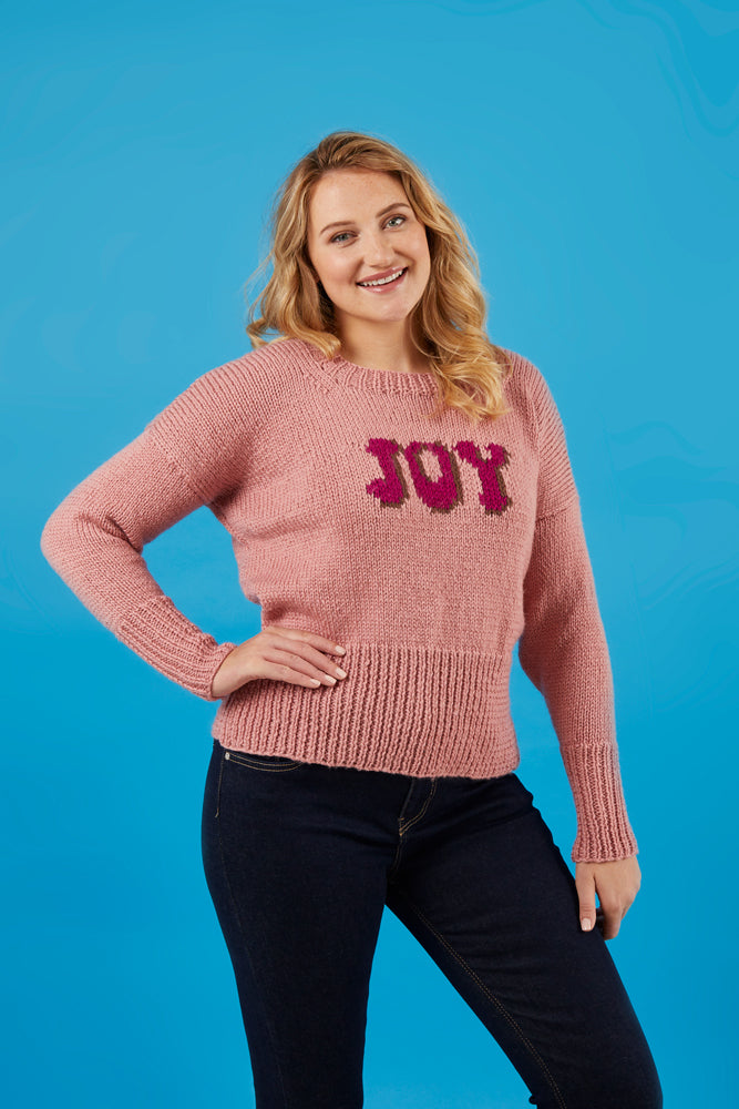 Paintbox Yarns Joy Sweater Knitting Pattern