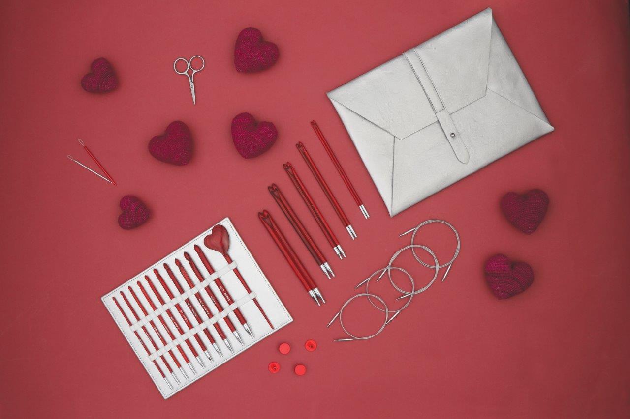KnitPro Holiday Gift Set - Afghan Tunisian Crochet Hook Set - "Amore"