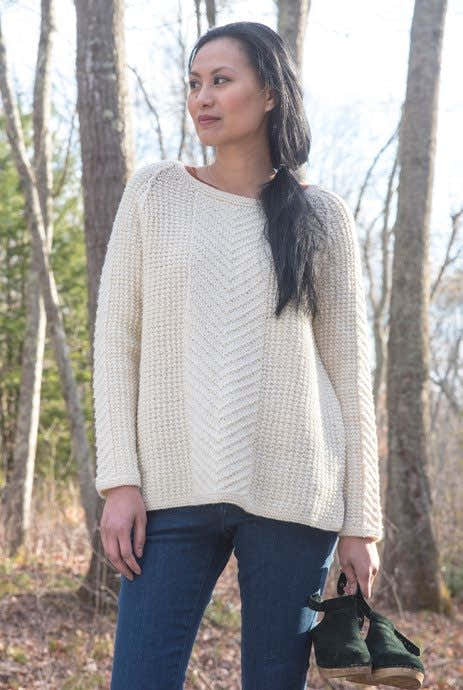 Berroco Glacial Pullover Jumper Knitting Pattern