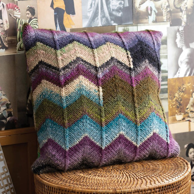 Noro Zig Zag Pillow Homeware Knitting Pattern