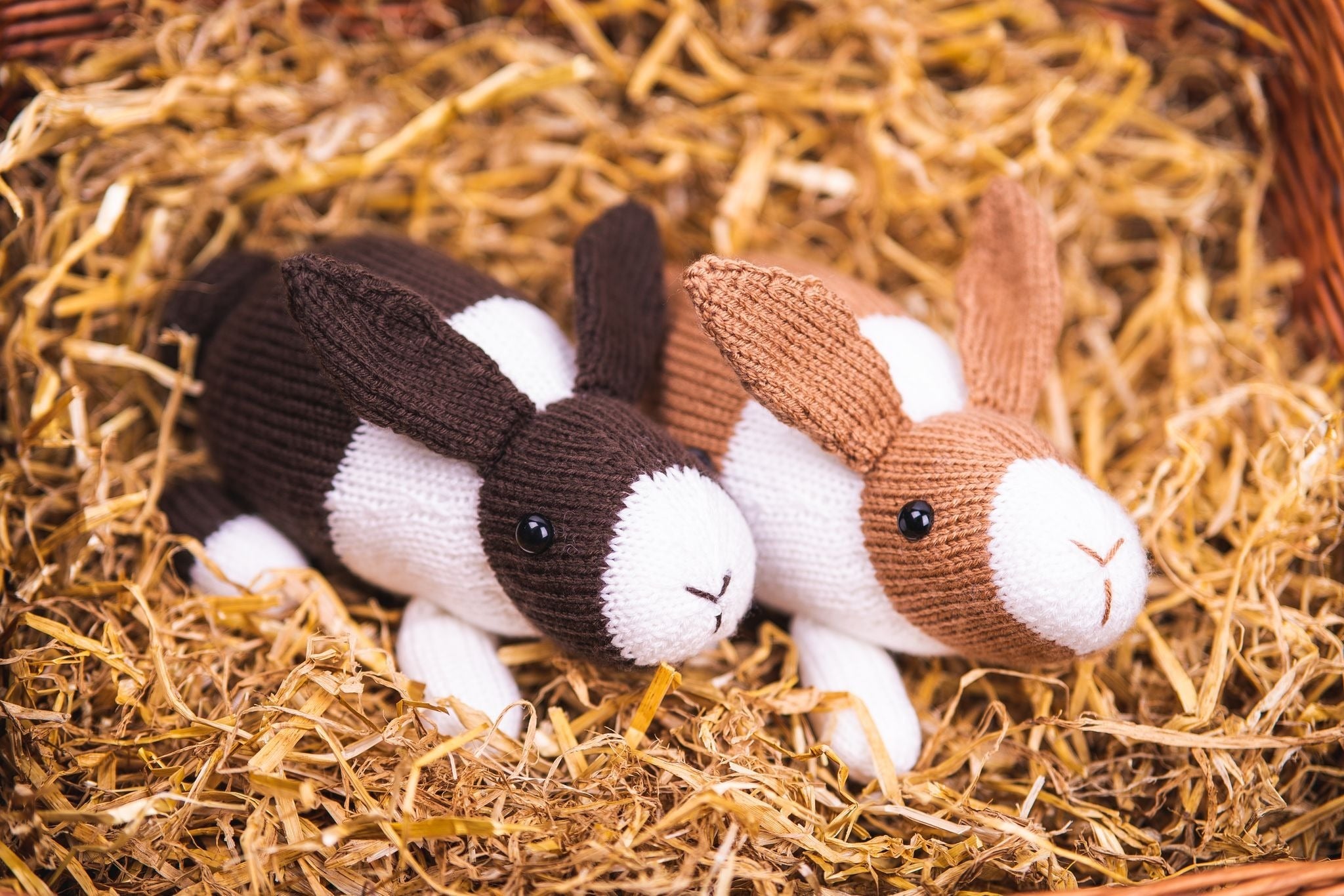 Deramores Dutch Bunnies Toy Knitting Pattern