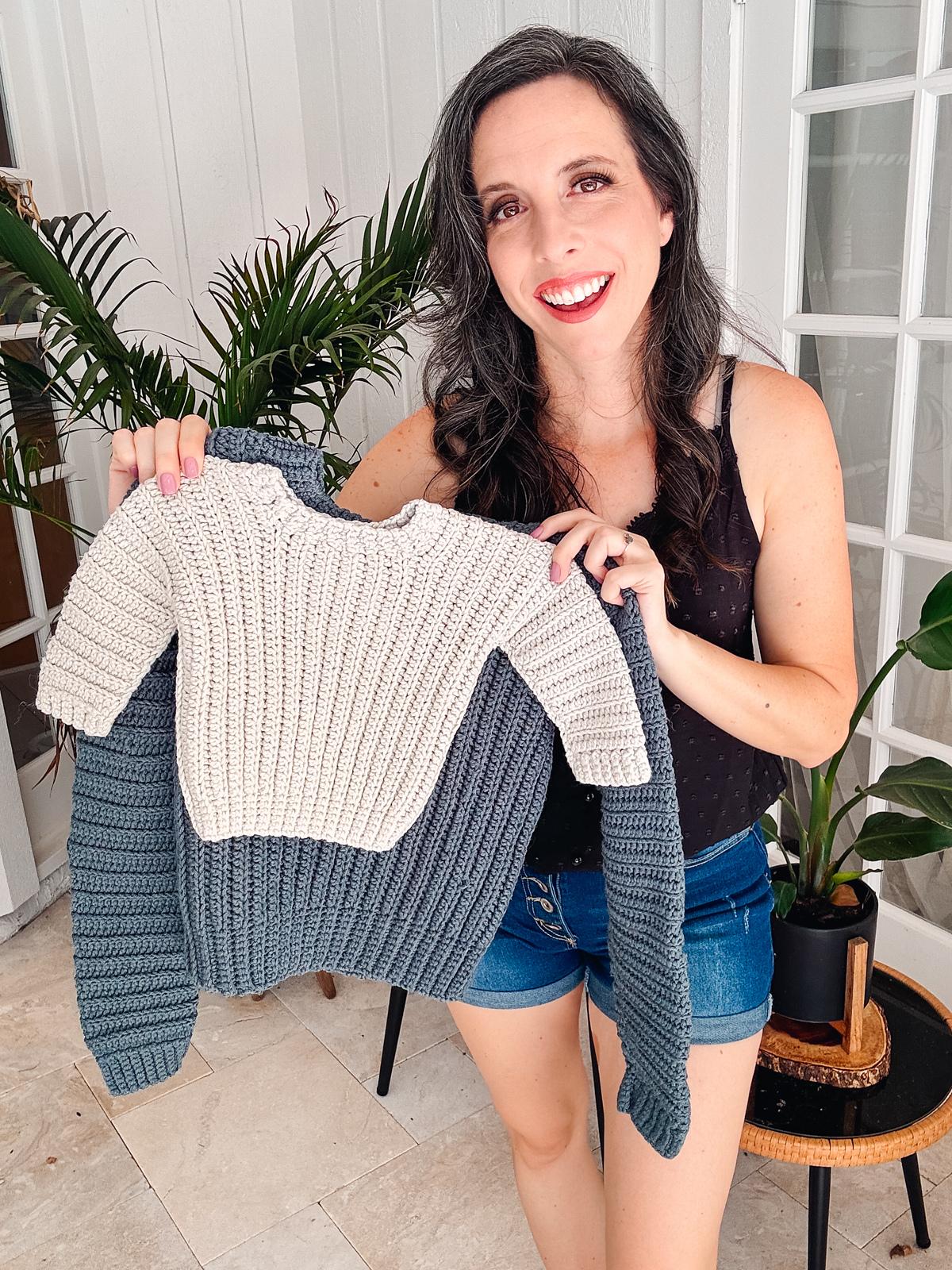 Easy Child Cuff-to-Cuff Sweater