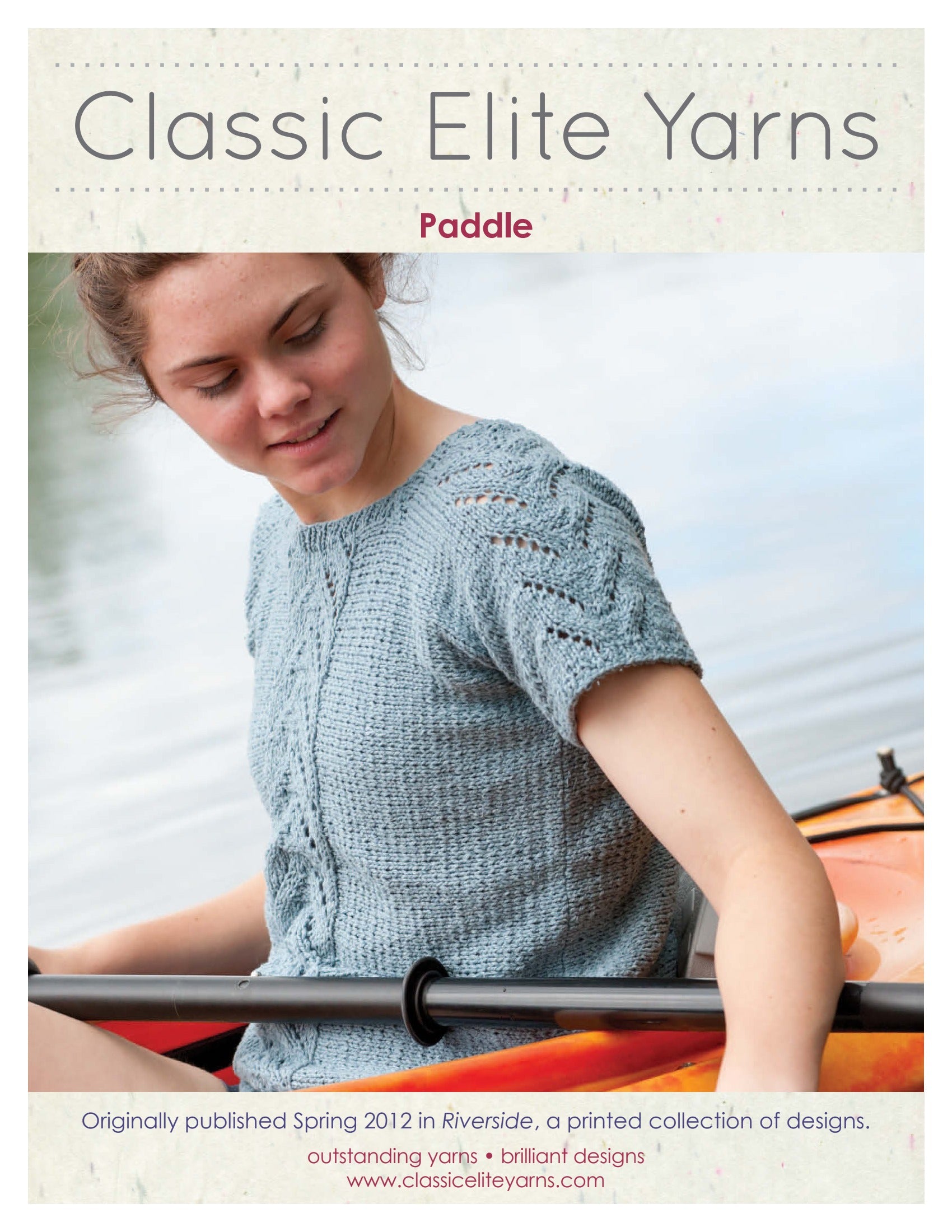 Classic Elite Yarns Paddle Jumper Knitting Pattern