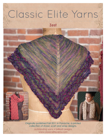 Classic Elite Yarns Zest Wrap Knitting Pattern