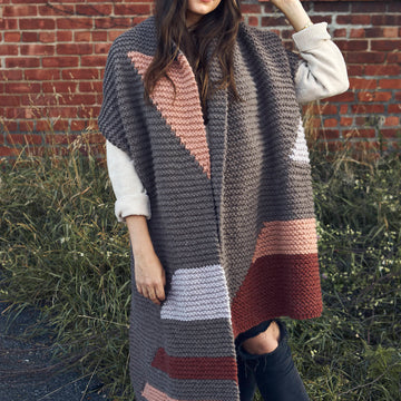 Level Up Blanket Scarf Knitting Pattern