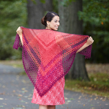 Valley Yarns Sidonie Shawl Crochet Pattern