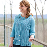 Valley Yarns Deauville Cardigan Knitting Pattern