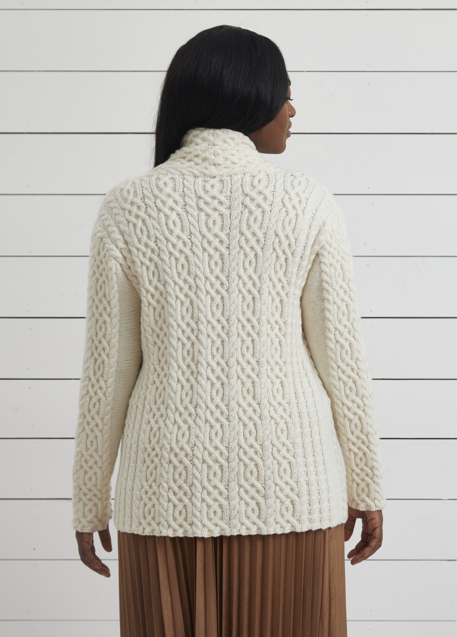 Debbie Bliss Edge to Edge Cabled Jacket Knitting Pattern
