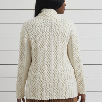 Debbie Bliss Edge to Edge Cabled Jacket Knitting Pattern